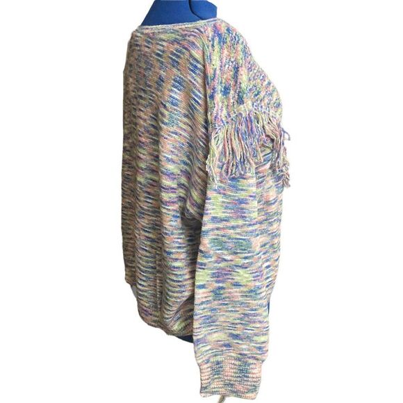 SCOOP Women’s Space Dye Fringe Pullover Sweater Multicolored Size XXXL/3XG (22) - Picture 2 of 11
